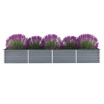Galvanised Steel Raised Garden Bed 320x80cm | HomeAndLiving