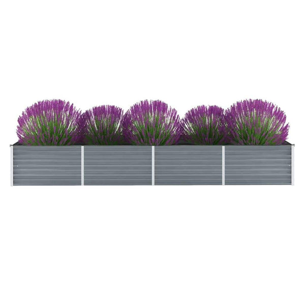  Galvanised Steel Raised Garden Bed 320x80cm | HomeAndLiving