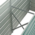 Garden Planter Galvanised Steel Green