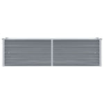 Garden Planter Galvanised Steel Grey