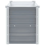 Garden Planter Galvanised Steel Grey