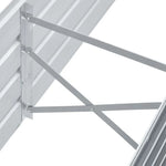 Garden Planter Galvanised Steel Grey