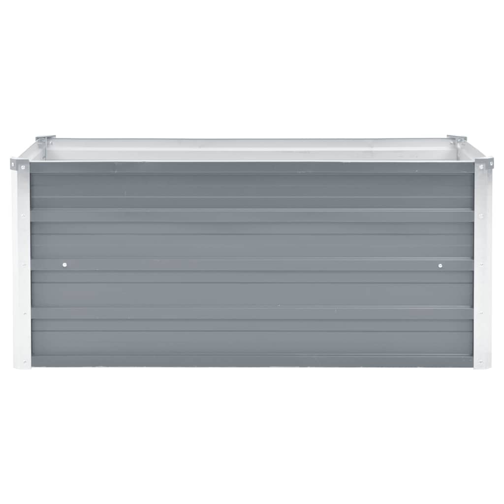 Garden Planter Bed Galvanised Steel Grey - 100×40×45cm