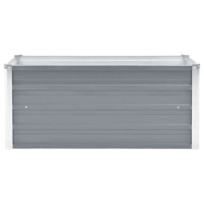 Garden Planter Bed Galvanised Steel Grey - 100×40×45cm