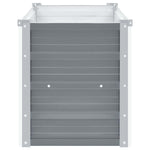 Garden Planter Bed Galvanised Steel Grey