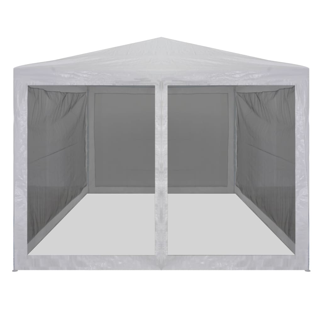 Party Tent with 4 Mesh Sidewalls