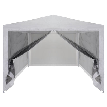 Party Tent with 4 Mesh Sidewalls