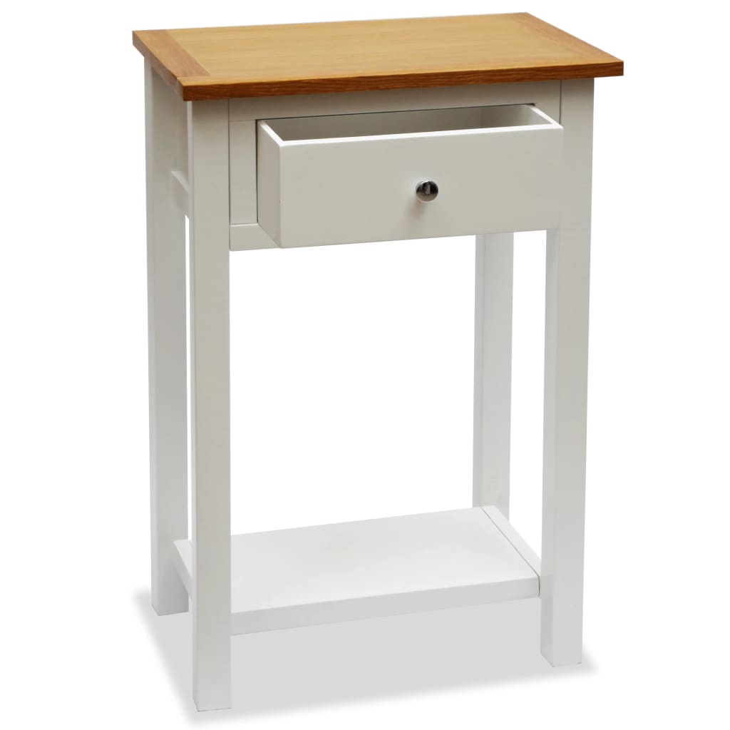 End Table, Solid Oak Wood