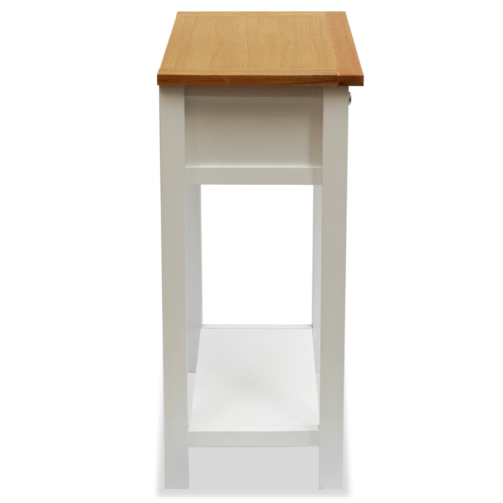 End Table, Solid Oak Wood