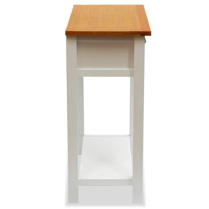 End Table, Solid Oak Wood