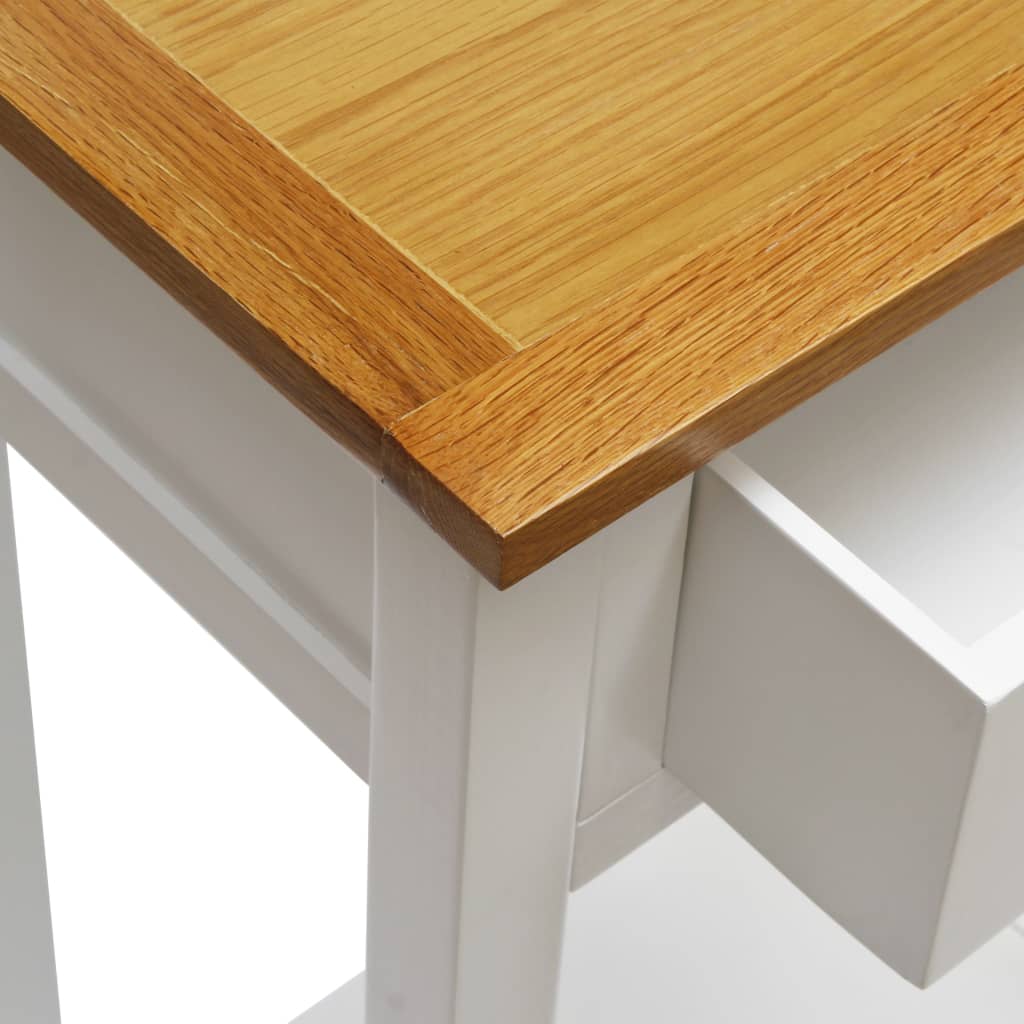 End Table, Solid Oak Wood