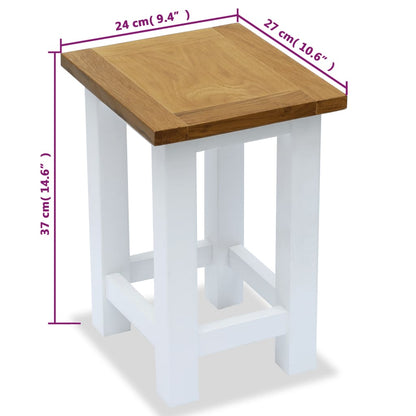 End Table  Solid Oak Wood