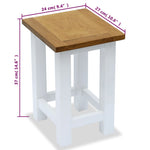 End Table  Solid Oak Wood