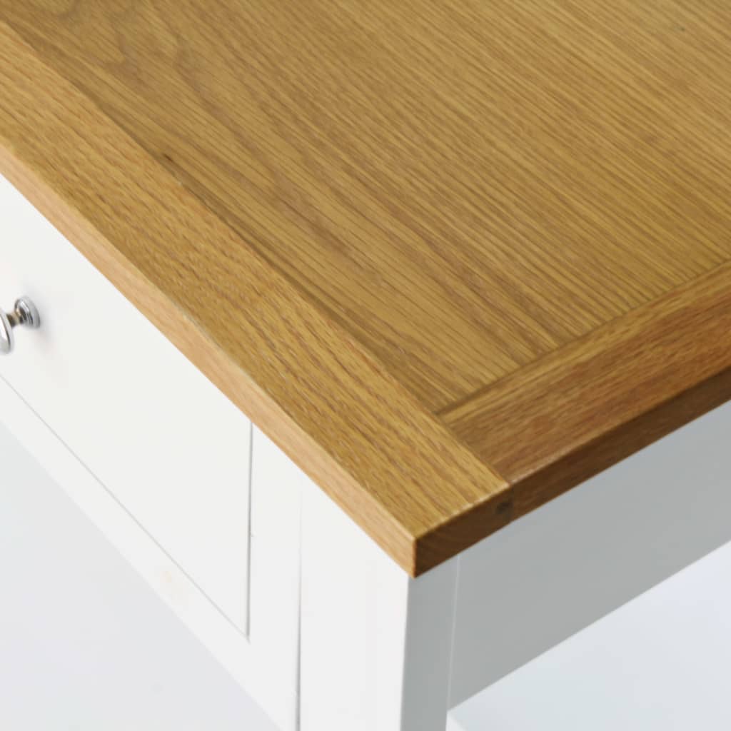Console Table Solid Oak Wood - 118×35×77cm