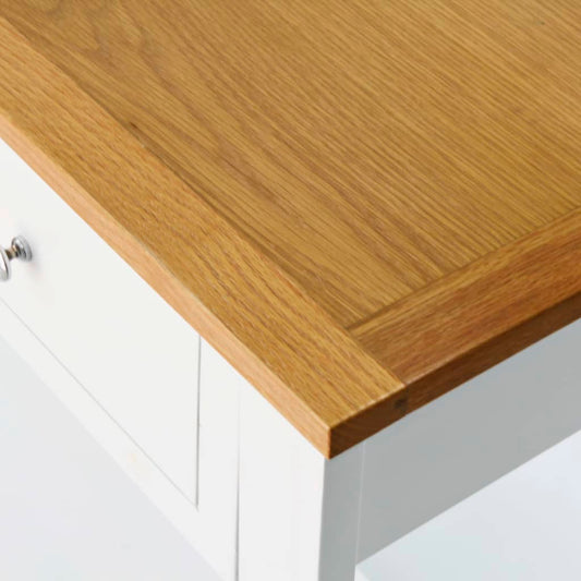 Console Table Solid Oak Wood - 118×35×77cm