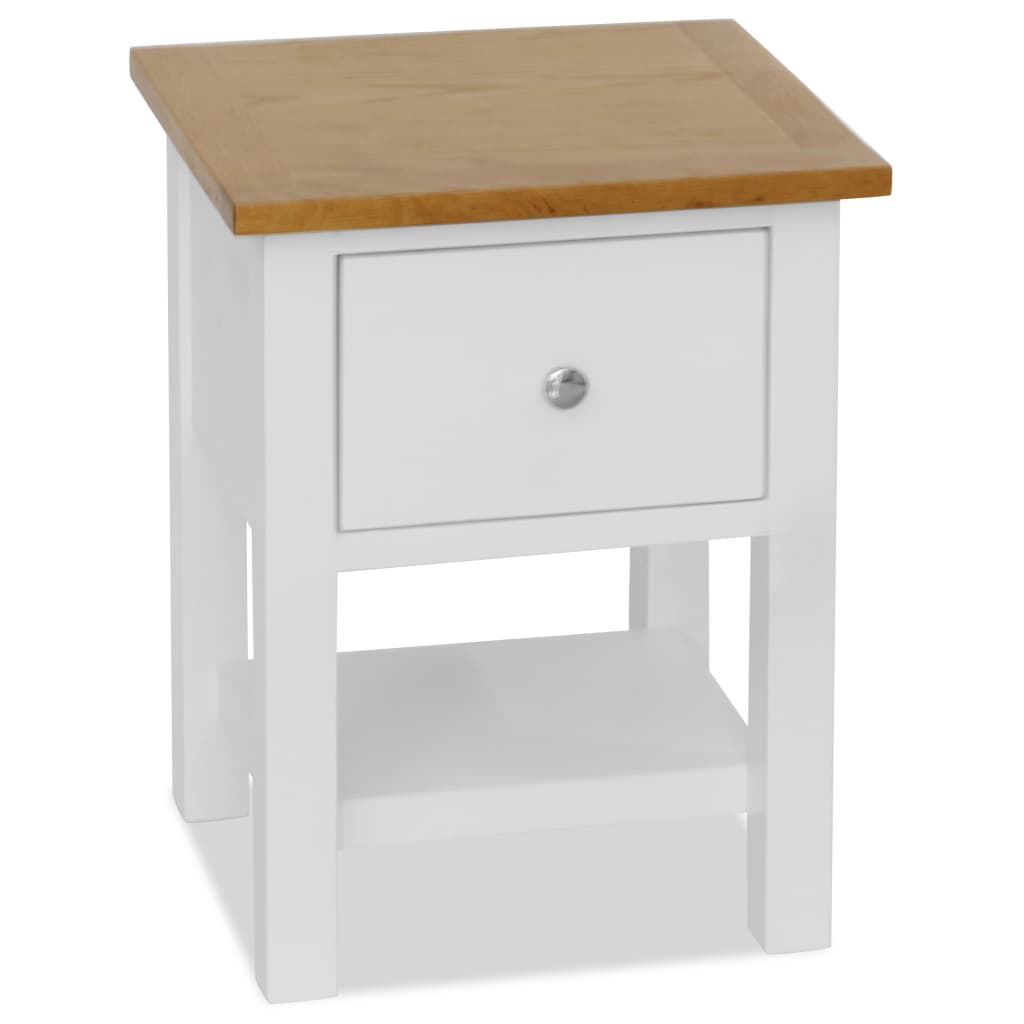 Nightstand Solid Oak Wood - 36×30×47cm