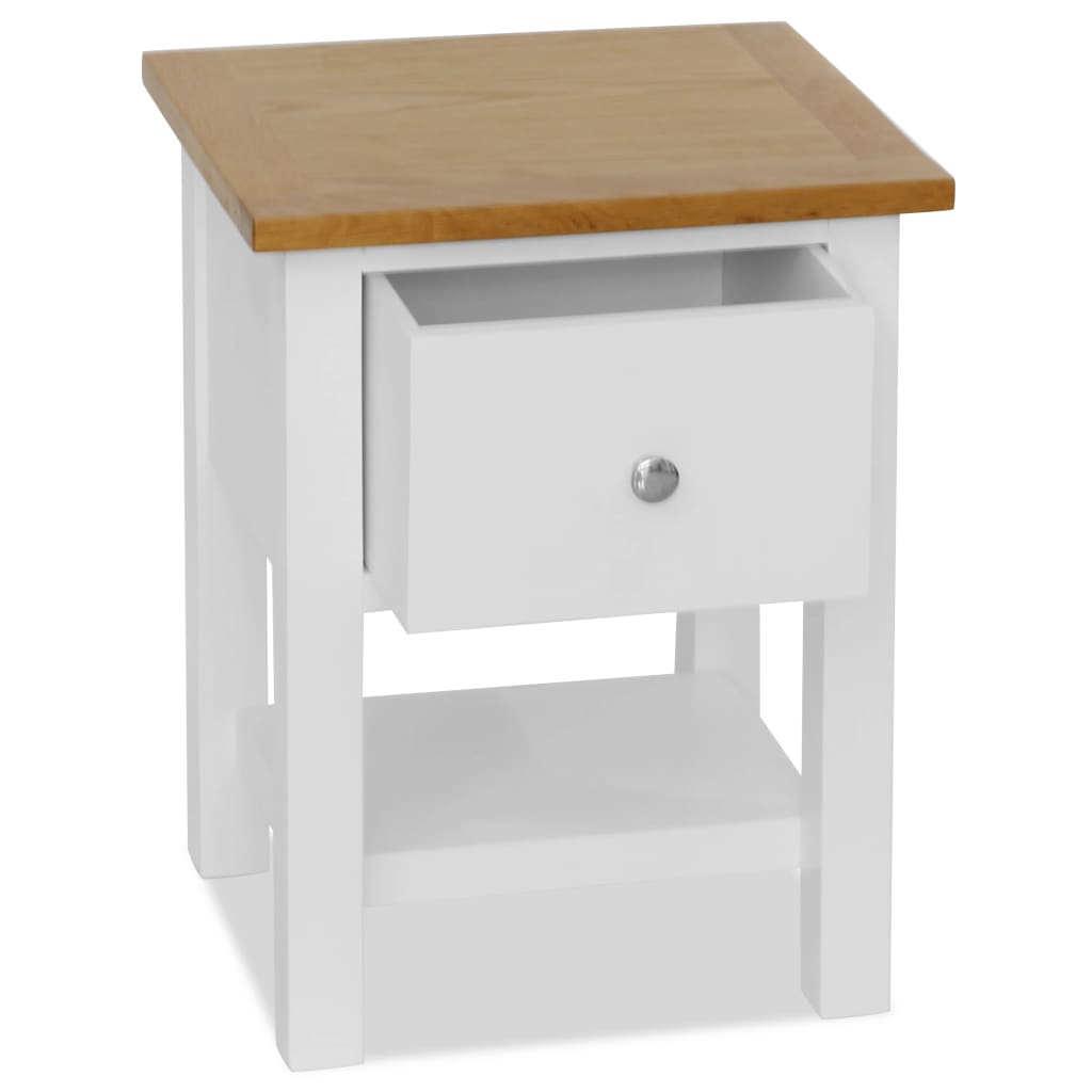 Nightstand Solid Oak Wood - 36×30×47cm