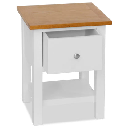 Nightstand Solid Oak Wood - 36×30×47cm