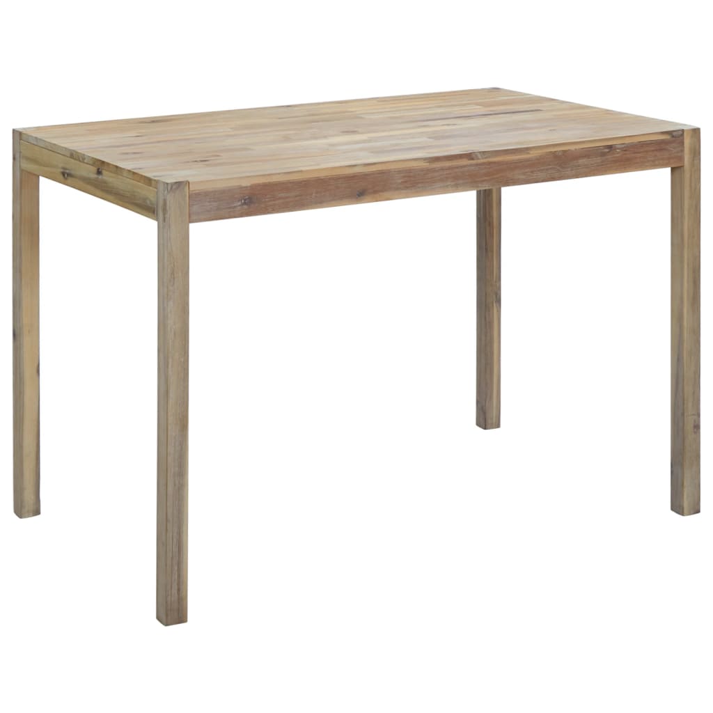 Dining Table, Solid Acacia Wood - 120×70×75cm