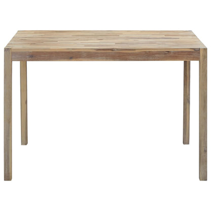 Dining Table, Solid Acacia Wood - 120×70×75cm