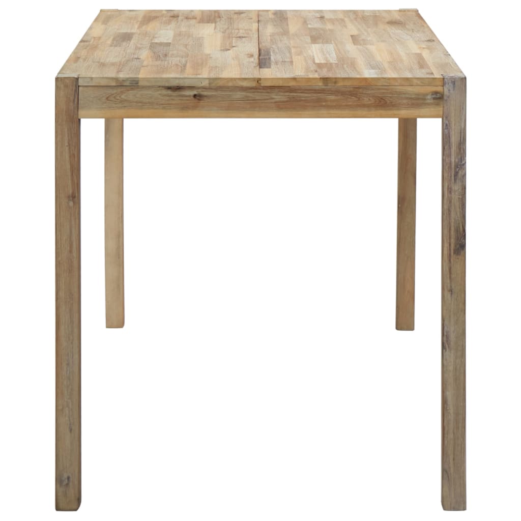 Dining Table, Solid Acacia Wood - 120×70×75cm