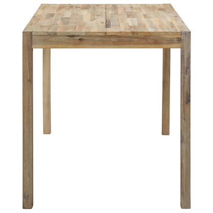 Dining Table, Solid Acacia Wood - 120×70×75cm