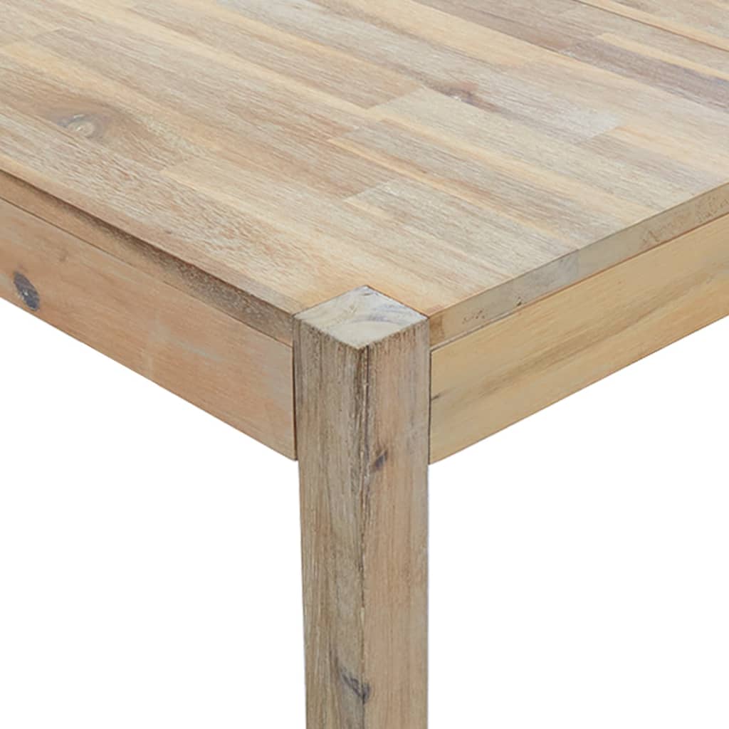 Dining Table, Solid Acacia Wood - 120×70×75cm