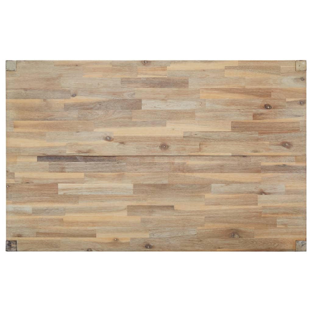 Dining Table, Solid Acacia Wood - 120×70×75cm