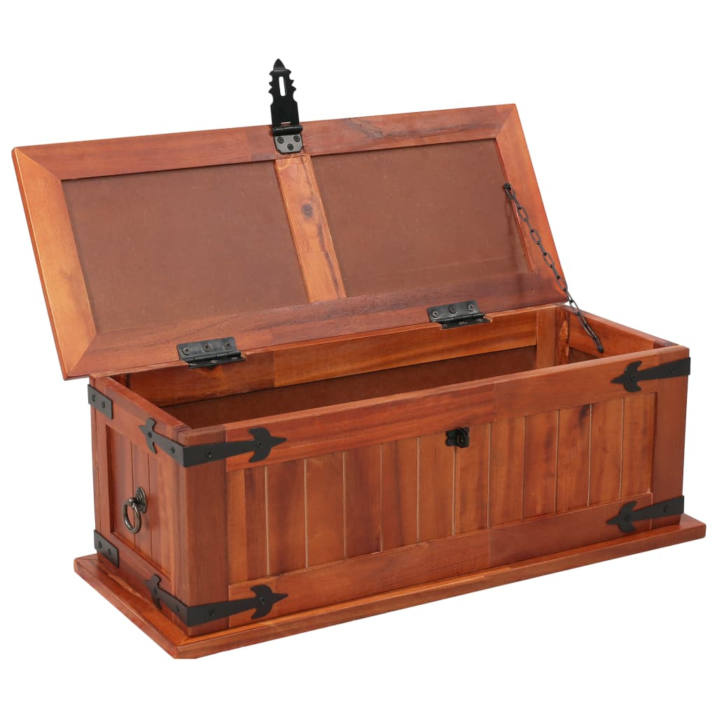 Storage Chest, Solid Acacia Wood