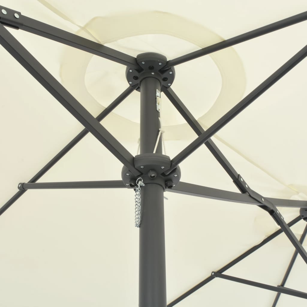 Outdoor Parasol with Aluminium Pole Sand