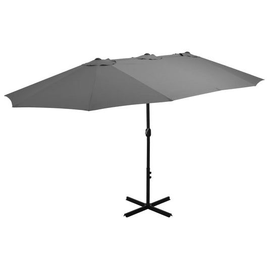 Outdoor Parasol with Aluminium Pole Anthracite