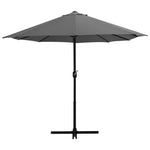 Outdoor Parasol with Aluminium Pole 460x270 cm Anthracite