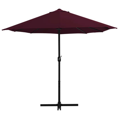 Outdoor Parasol with Aluminium Pole 460x270 cm Bordeaux Red