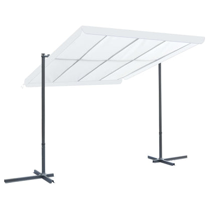 Gazebo with Tiltable Sliding Roof  Cream