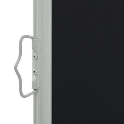Patio Retractable Side Awning,  Black