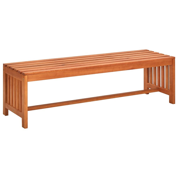  Garden Bench 130 cm Solid Eucalyptus Wood