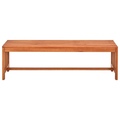 Garden Bench 130 cm Solid Eucalyptus Wood