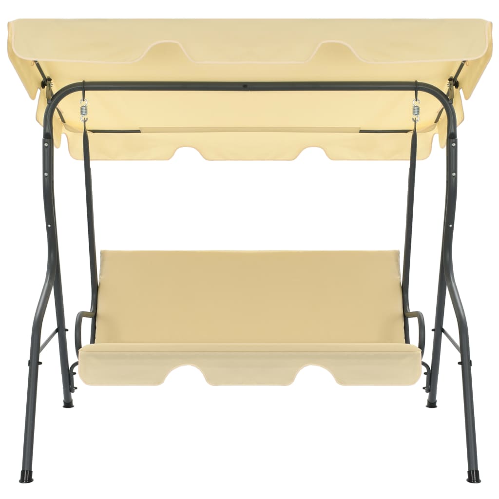 Garden Swing Chair Cream White
