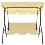 Garden Swing Chair Cream White