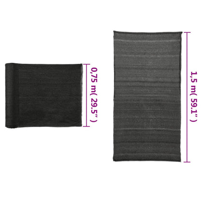 Privacy Net HDPE Black - 1.5×10m