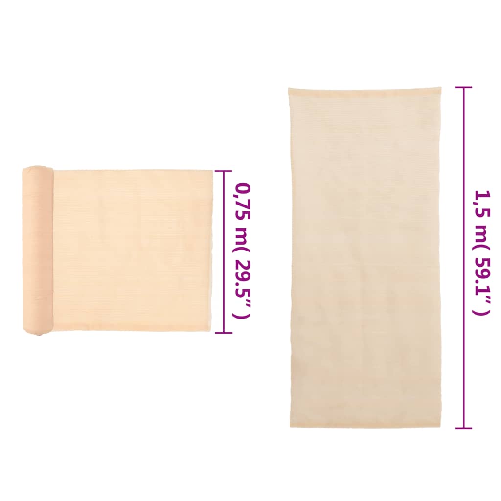 Privacy Net HDPE Beige - 1.5×10m
