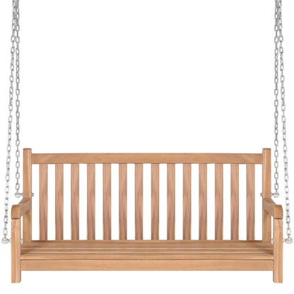 Swing Bench Solid Teak  Brown