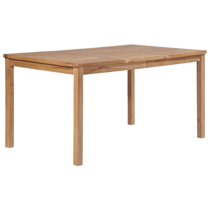 Garden Table Solid Teak Wood - 5×5cm