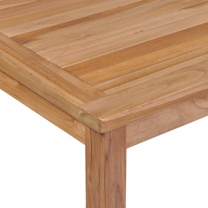Garden Table Solid Teak Wood - Natural
