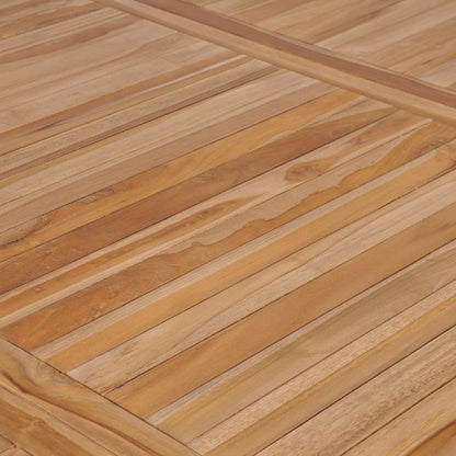 Garden Table Solid Teak Wood - Natural
