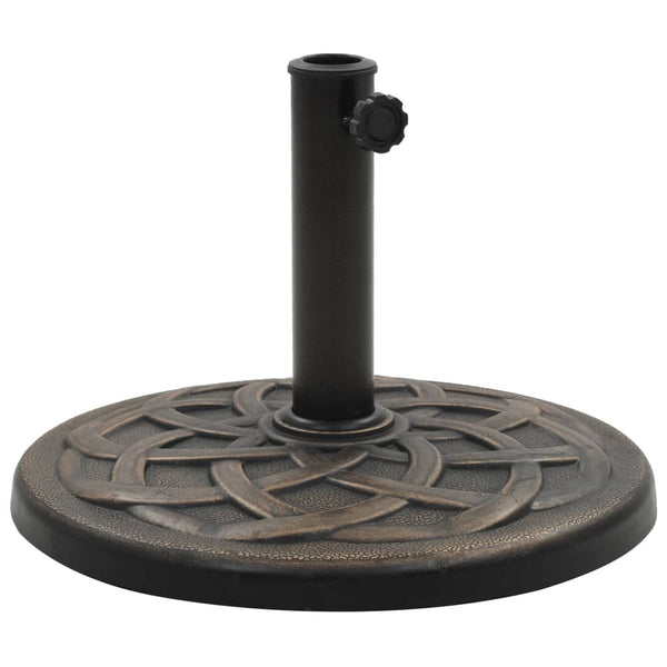  Parasol Base Round Polyresin 19 kg Bronze