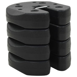 Gazebo Weight Plates 4 pcs Black  Concrete