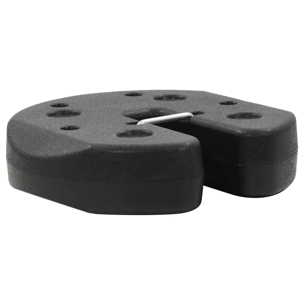 Gazebo Weight Plates 4 pcs Black  Concrete