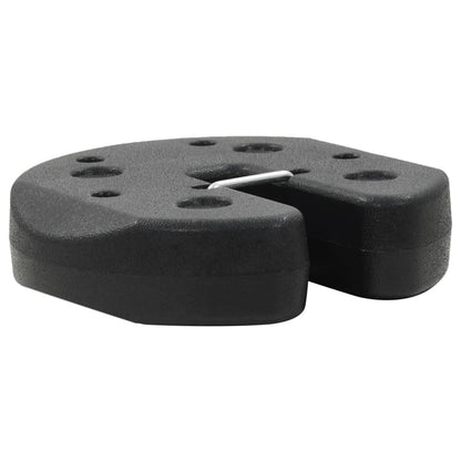 Gazebo Weight Plates 4 pcs Black  Concrete
