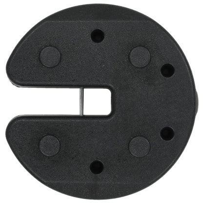 Gazebo Weight Plates 4 pcs Black  Concrete
